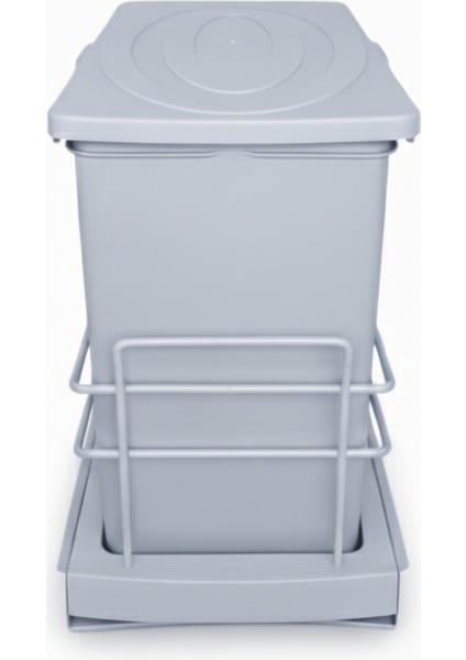 16+1 Lt. Raylı Çöp Kovası Gri fiyatları