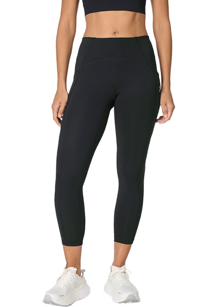 Winter Power 7/8 Kadın Siyah Koşu Taytı