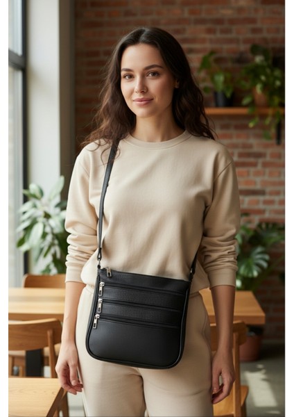 Gerçek Deri Çok Gözlü Yumuşak Omuz Askılı Çanta fırsatları