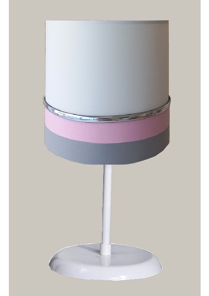 Beyaz Gri Pembe M-794 Kumaş Kaplama 2.li Set Yatak Odası Genç ve Çocuk Odası Avize ve Abajur Seti modelleri