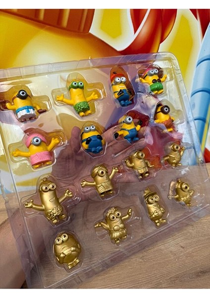 Minyonlar The Minions 12'li Film Figürleri Çılgın Hırsız Minyonlar Figür Seti 12 Adet