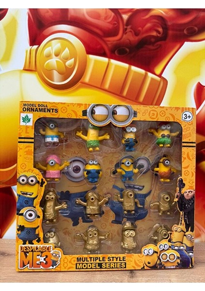 Minyonlar The Minions 12'li Film Figürleri Çılgın Hırsız Minyonlar Figür Seti 12 Adet modelleri