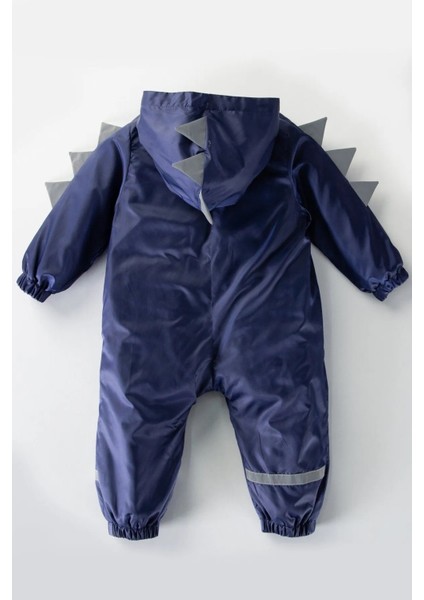 Yeni Sezon Dinozor Dikenli Figürlü Kapüşonlu Pamuk Astarlı Ünisex Bebek&çocuk Yağmurluk Mont Tulum fiyatları