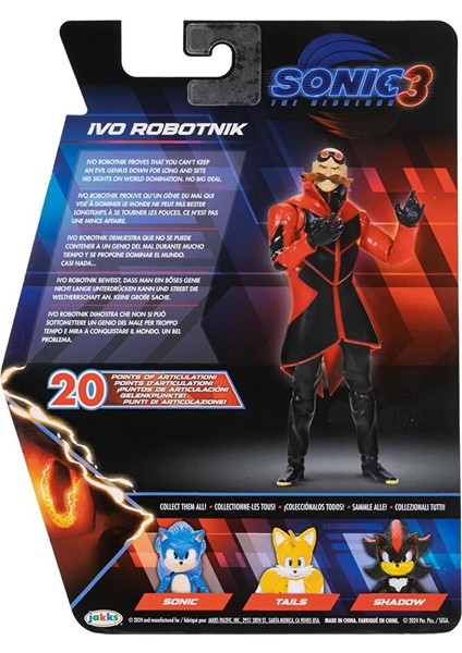 Sonic 3 Aksiyon Figür - Ivo Robotnik 13 cm Sonic Hedgehog Sonic Oyuncak Figür modelleri