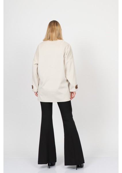 Elitesoft Deri Detaylı Kaşe Kaban Hırka – 2634 indirimleri