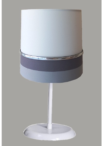 Beyaz Gri M-790 Kumaş Kaplama 2.li Set Yatak Odası Genç ve Çocuk Odası Avize ve Abajur Seti modelleri