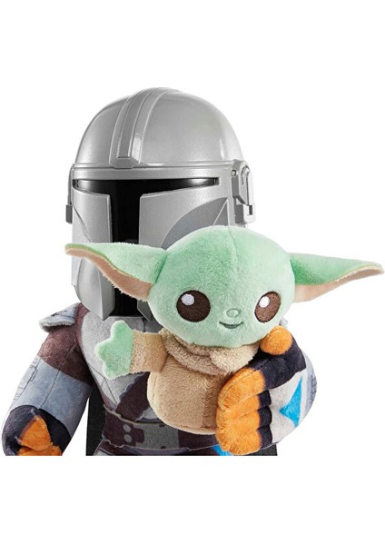 Star Wars Mandalorian Sesli Pelüş Figür HNT52 Star Wars Grogu Peluş Figür Orijinal