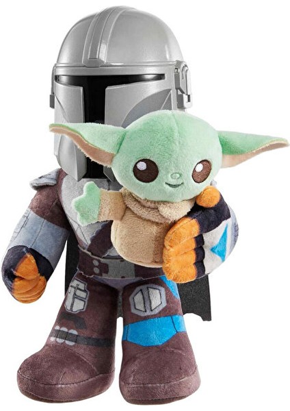 Star Wars Mandalorian Sesli Pelüş Figür HNT52 Star Wars Grogu Peluş Figür Orijinal modelleri