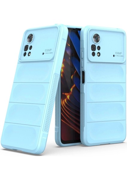 Xiaomi Poco X4 Pro 5g Kılıf Optimum Silikon - Sky Blue modelleri