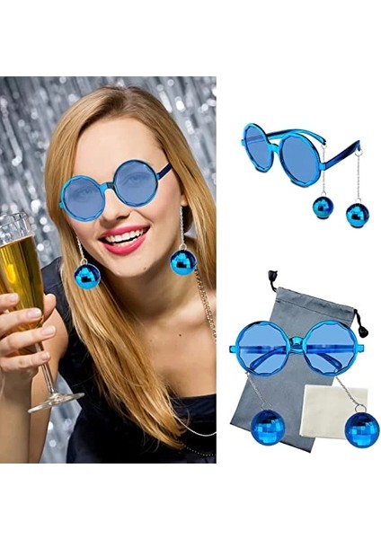 Renk Disko Toplu Küpeli Parlak Yılbaşı Parti Gözlüğü modelleri