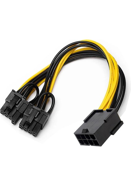 8 Pin Pcıe 2 x Pcıe 8 (6+2) Pin Grafik Kartı Y-Splitter Güç Kablosu