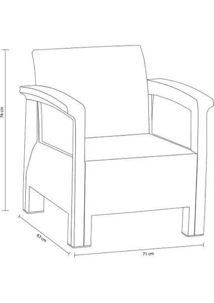 Holiday Toscana Plastik Balkon Takımı modelleri