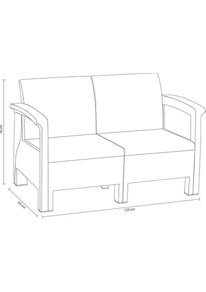 Holiday Toscana Plastik Balkon Takımı indirimleri