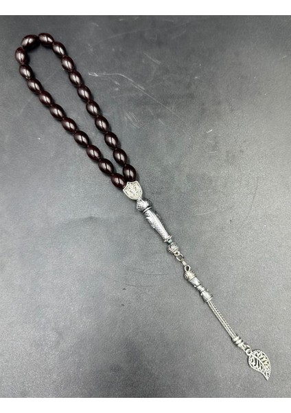 Lpaka Yaprak Püskül Ateş Kehribar Tespih (Ahşap Kutulu) fiyatları