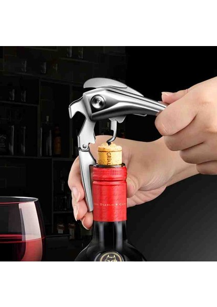 Premium Metal Paslanmaz Tirbuşon Şarap ve Şampanya Mantar Açacağı fiyatları