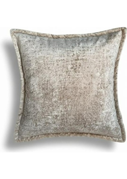 Kırlent İthal Kadife Kumaş - 45X45cm Yumuşak Dokulu Dekoratif Özel Tasarım Kırlent Kılıfı - S01