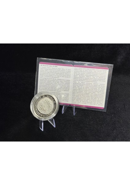 Osmanlı Padişahları Serisi Iıı. Murad 3. Murat Osmanlı Padişahları Serisi No: 12 Gümüş Hatıra Para Çil fırsatları