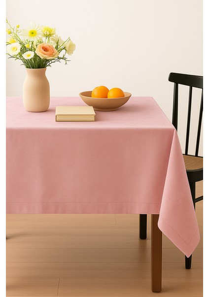 Kadife Dokulu Masa Örtüsü | Şık, Yumuşak, Leke Tutmaz Pudra Masa Örtüsü