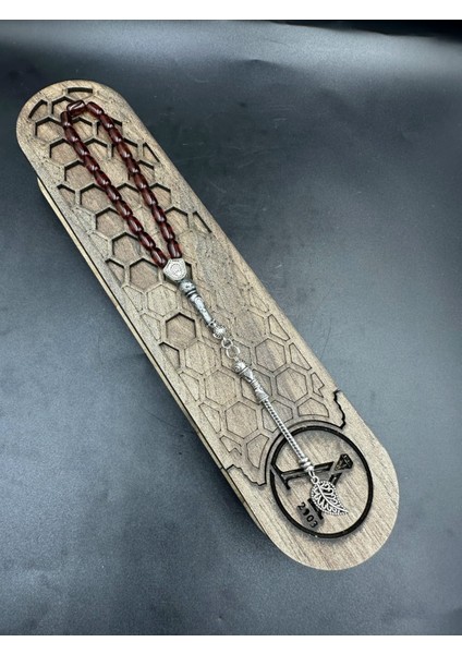 Ay Yılldız Alpaka Püskül Ateş Kehribar Tespih Ahşap Kutu) fırsatları