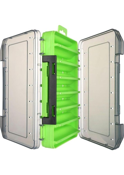 Çift Taraflı Balıkçı Aksesuar Kutusu 🎣 Şeffaf Kapaklı Yem – Jig – İğne Organizeri-Yem Kutusu