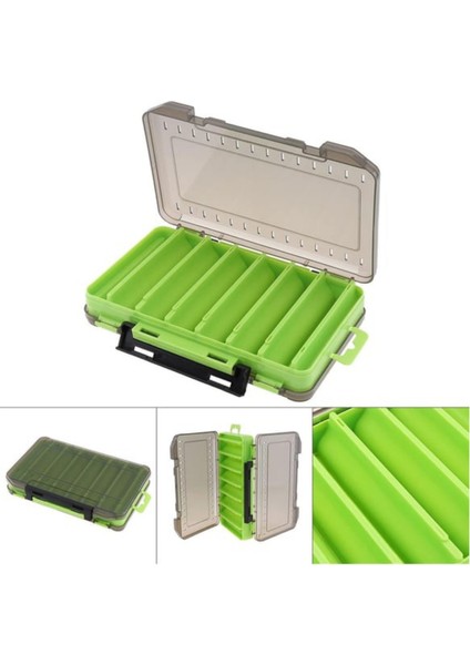 Çift Taraflı Balıkçı Aksesuar Kutusu 🎣 Şeffaf Kapaklı Yem – Jig – İğne Organizeri-Yem Kutusu fiyatları