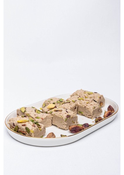 Antep Fıstıklı Tahin Helvası - Geleneksel Usûl Fıstıklı Kürek Helvası 250 gr