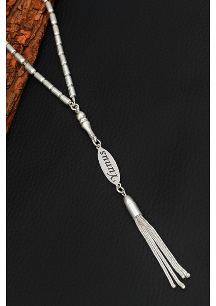 Isimli Gümüş Tesbih Kapsül Kesim Kişiye Özel Isim Yazılı Gümüş Tesbih 925 Ayar ST384 indirimleri