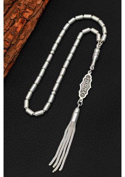 Isimli Gümüş Tesbih Kapsül Kesim Kişiye Özel Isim Yazılı Gümüş Tesbih 925 Ayar ST385 fırsatları