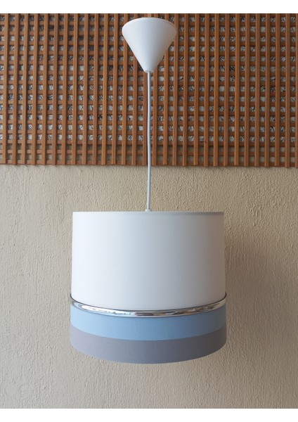 Beyaz Gri Mavi M-795 Kumaş Kaplama 2.li Set Yatak Odası Genç ve Çocuk Odası Avize ve Abajur Seti fiyatları