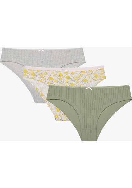 Lemon Tree 3lü Pointel Çok Renkli Hipster Külot