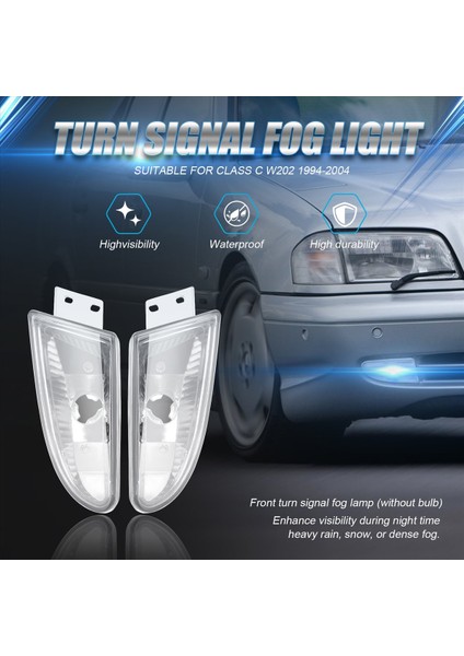 C Sınıfı W202 1994-2004 Için Araç Sis Lambası Ön Sinyal Lambası (Yurt Dışından) fırsatları
