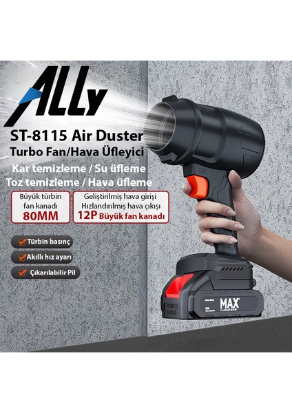 ST-8115 Air Duster Turbo Fan ,Hava Üfleyici 30000rpm