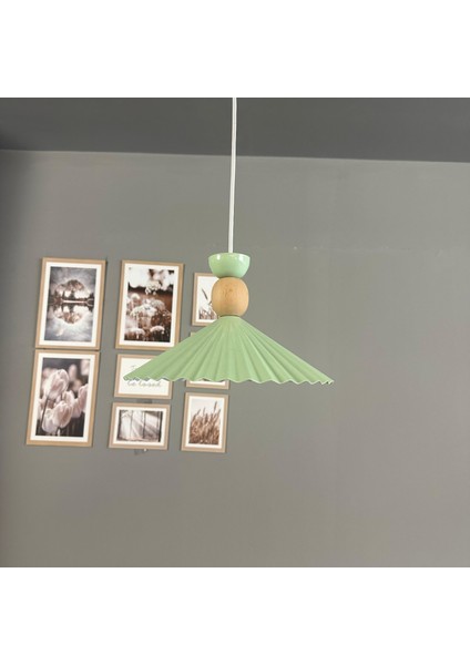 Avilla Mint Tekli Metal Avize Ahşap Kafa Başlık Rustik Cafe Mutfak Modern Sarkıt Aydınlatma fırsatları