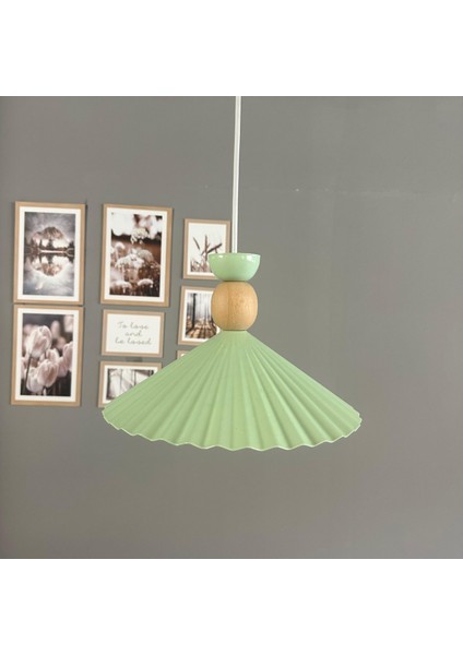 Avilla Mint Tekli Metal Avize Ahşap Kafa Başlık Rustik Cafe Mutfak Modern Sarkıt Aydınlatma indirimleri