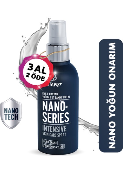 Köpek Nano Series Yoğun Cilt Bakımı Spreyi, Göz Kulak Ağız Temizlemeye Uygundur, 150 ML