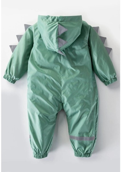 Yeni Sezon Dinozor Dikenli Figürlü Kapüşonlu Pamuk Astarlı Ünisex Bebek&çocuk Yağmurluk Mont Tulum fiyatları