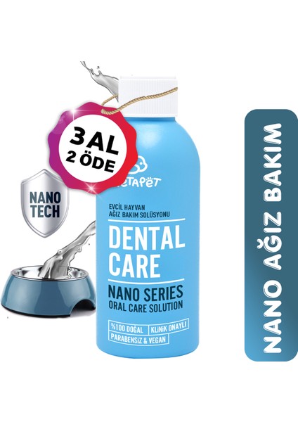 Nano Series Köpek Ağız Bakım Suyu, Ağız Kokusuna Son, Diş Bakımı ve Temizleme Spreyi
