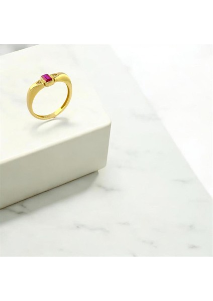 14 Ayar Altın Renkli Yüzük - 0190649 modelleri