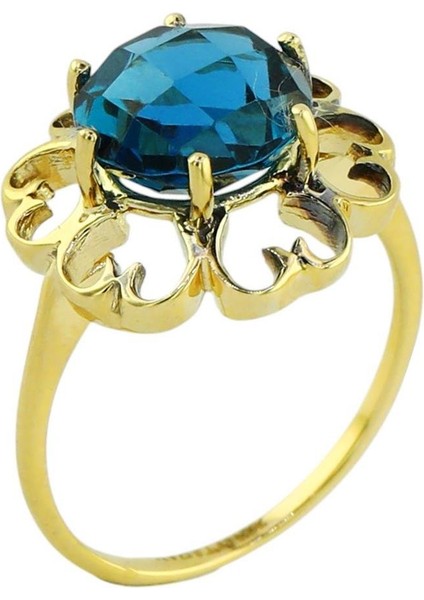 14 Ayar Altın Renkli Yüzük - 0197785 modelleri