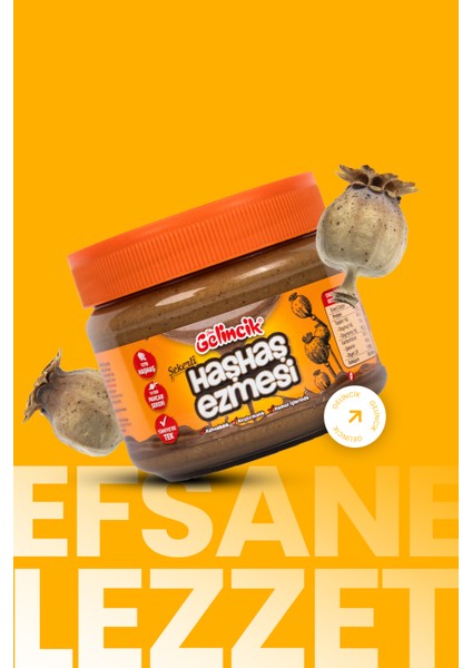 Kahvaltılık Sürülebilir Katkısız 320 gr Şekerli Haşhaş Ezmesi modelleri