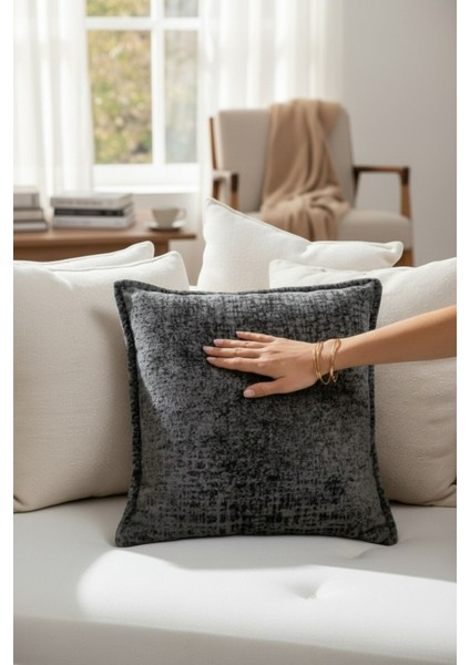 Kırlent İthal Kadife Kumaş - 45X45cm Yumuşak Dokulu Dekoratif Özel Tasarım Kırlent Kılıfı - S05 fiyatları