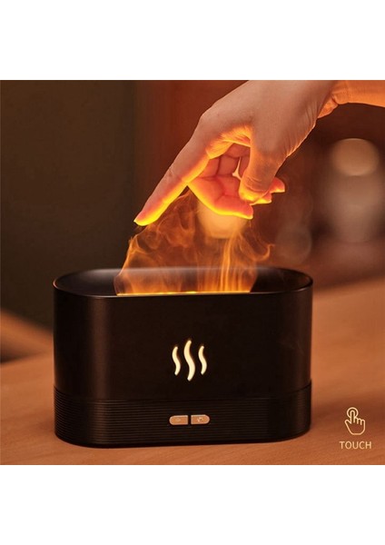 Aroma Difüzör Hava Nemlendiricisi Ultrasonik Serin Sis Yapıcı Sisleyici LED Uçucu Yağ Alev Lambası Siyah (Yurt Dışından) fırsatları