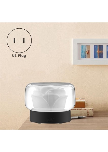 400ML Çiçek Hava Saflaştırma Nemlendirici Aromaterapi Esansiyel Yağ Difüzörü Ev Için Atmosfer Işığı ile (Yurt Dışından) fiyatları