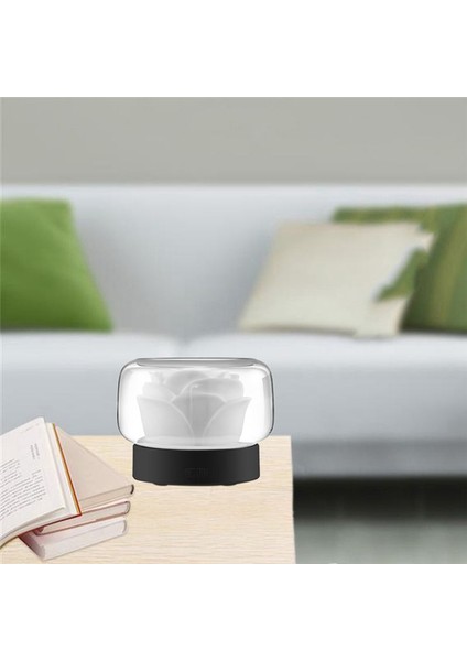 400ML Çiçek Hava Saflaştırma Nemlendirici Aromaterapi Esansiyel Yağ Difüzörü Ev Için Atmosfer Işığı ile (Yurt Dışından) modelleri