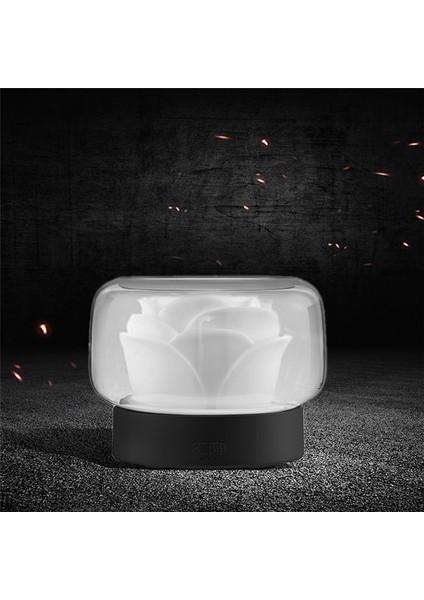 400ML Çiçek Hava Saflaştırma Nemlendirici Aromaterapi Esansiyel Yağ Difüzörü Ev Için Atmosfer Işığı ile (Yurt Dışından) indirimleri