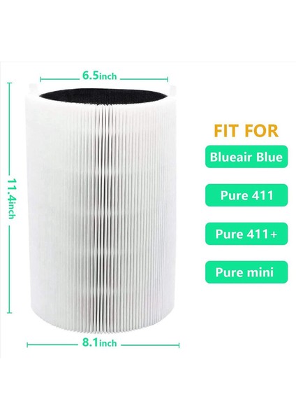 Blueair Blue Pure 411 411+ ve Mini Hava Temizleyici Için 4 Adet Yedek Filtre Hepa ve Aktif Karbon Kompozit Filtre (Yurt Dışından) fırsatları