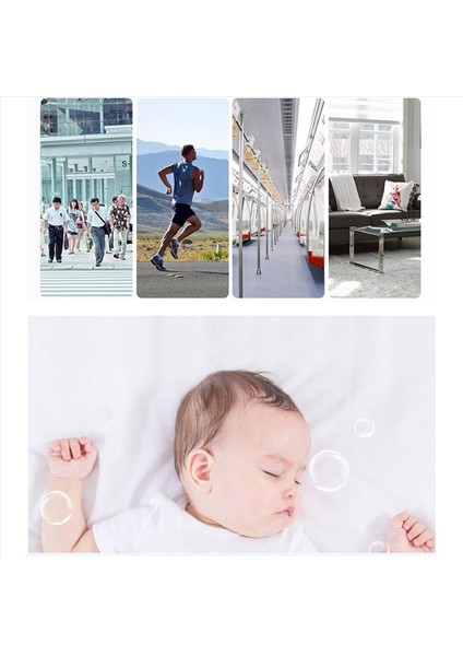 5x Moda Kişisel Giyilebilir Mini Taşınabilir Taşınabilir Şarj Edilebilir Negatif Iyon Asma Boyun Hava Arıtma (Yurt Dışından)