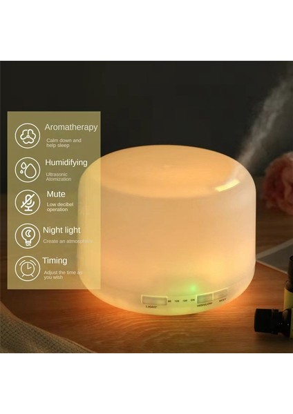 500ML Elektrik Hava Saflaştırma Nemlendirici Aromaterapi Iletişim Yağı Difüzör Için Atmosfer Işığı Abd Fişi (Yurt Dışından)