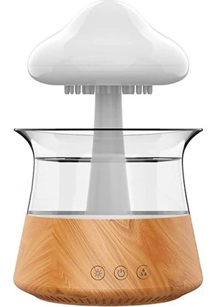 Hava Nemlendiricisi Yağmur Bulutu Gecesi Işık Distribütörü Rahat Aromaterapi Lambası Ses Difüzör (Yurt Dışından)