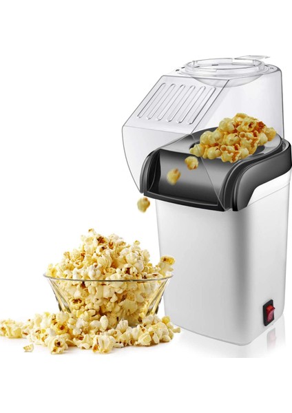 Hava Patlamış Mısır Popper Maker Electric Sıcak Hava Patlamış Mısır MAKINESI-1200W Yağsız Abd Fişi (Yurt Dışından)